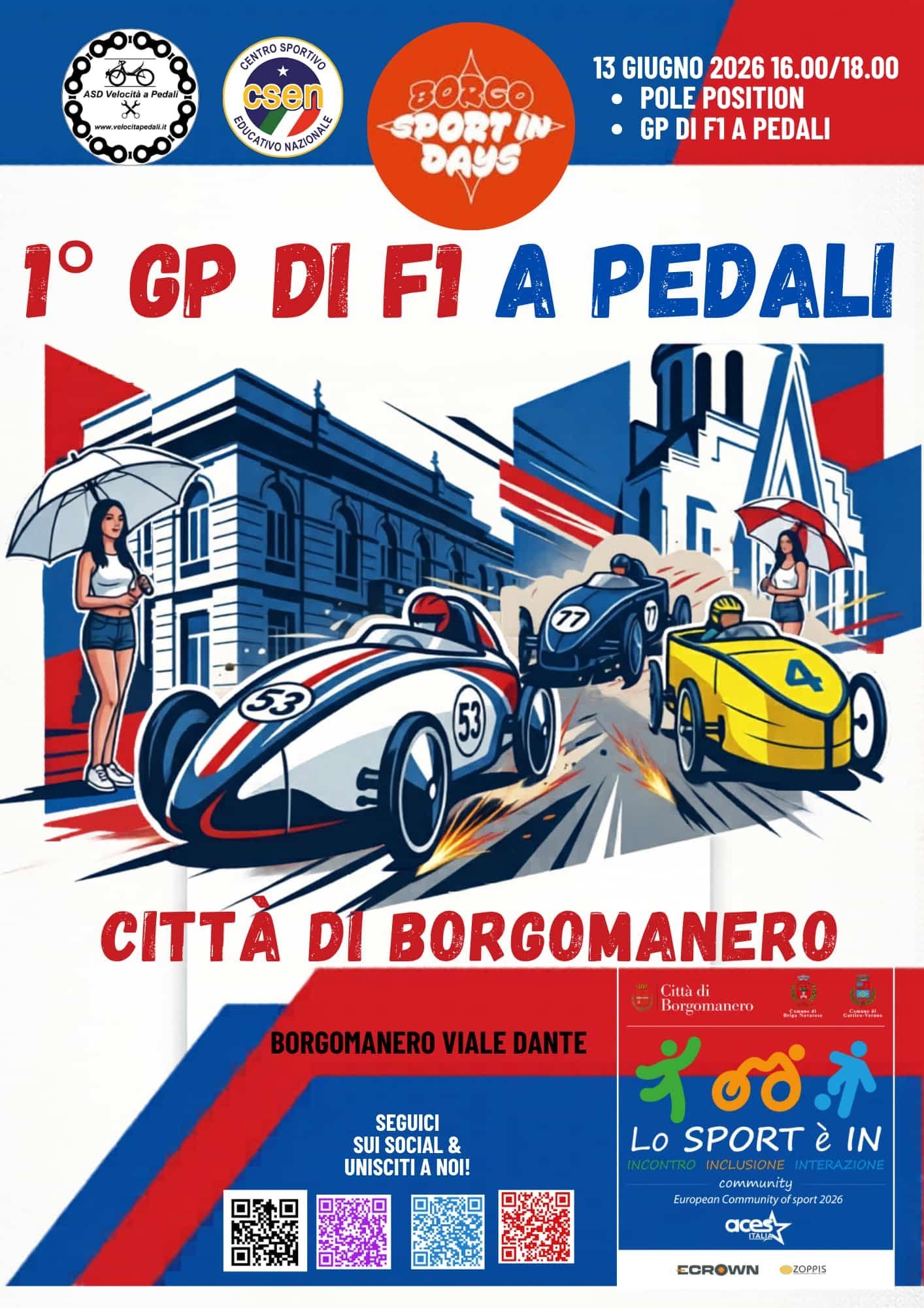 1° GP di F1 a pedali - Borgomanero