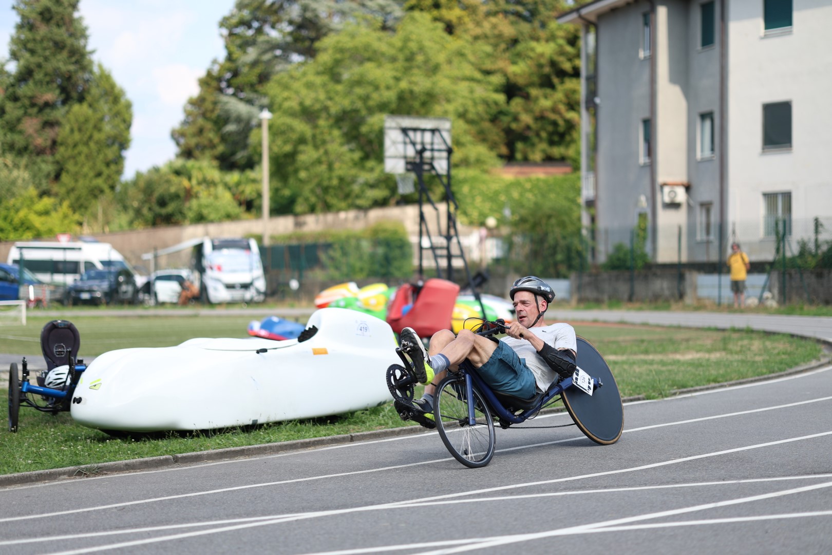 Un passaggio del Campionato Mondiale HPV 2025 organizzato dalla ASD Velocità a Pedali